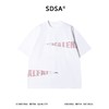 SDSA男装2026新款轻奢解构拉链拼接短袖T恤宽松印花设计感上衣 商品缩略图0