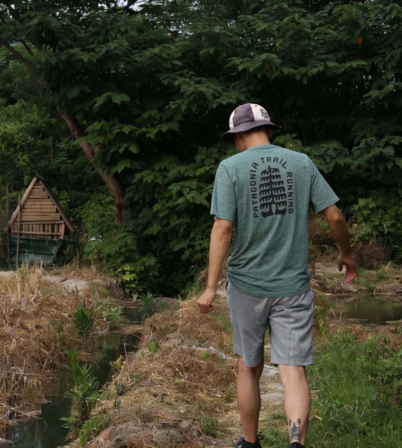 8塔 C1奇怪树印花速干短袖T恤 TX633