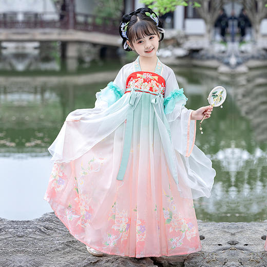 【团购】【苏城纪】清仓特价款汉服女童襦裙 荷韵 商品图9