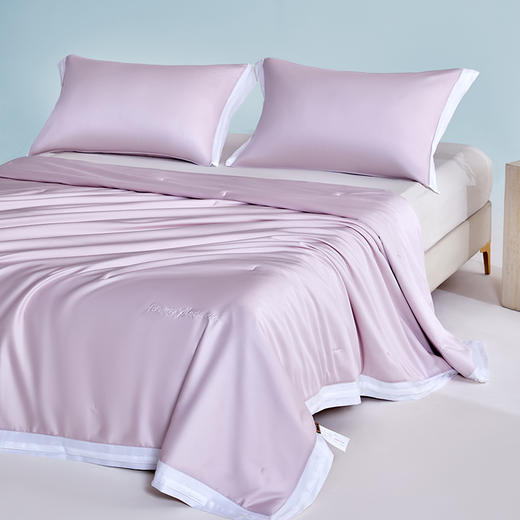 多喜爱 悦己花开蚕丝夏被系列【柞蚕丝填充】【60S天丝棉面料】【精美绣花】【A类标准】【可水洗】【手提包包装】 轻盈透气 柔润丝滑 亲肤凉爽  吸湿透气 紫鸢/蓝星/金葵 商品图14