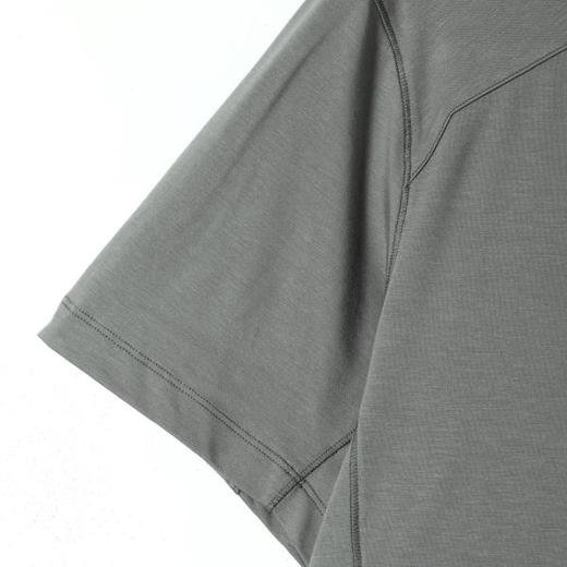 SDSA男装2026新款轻奢简约亲肤缝线半拉链立领短袖T恤百搭舒适 商品图2