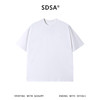 SDSA男装2026新款高贵轻奢美式简约小刺绣字母圆领短袖T恤百搭潮 商品缩略图0