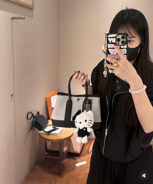 新款迷你花园包帆布拼皮 -熊猫 商品图6