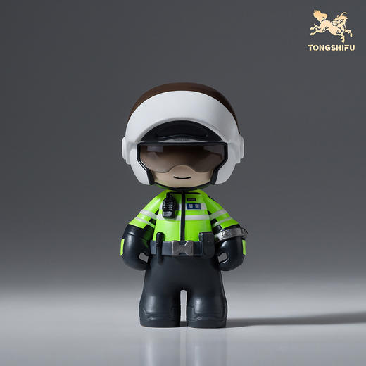 铜师傅《长安卫萌警系列》工位办公桌创意摆件 潮玩手办铜摆件 商品图2