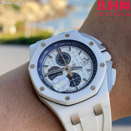 HBF爱彼皇家橡树离岸型26402陶瓷系列 白陶瓷 男士腕表 表径44mm 7750改Cal.3126机 商品图4