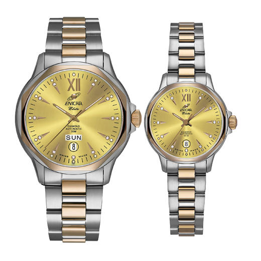 瑞士原装进口 英纳格戴尔蒙特城堡金尊系列大金腕表手表 男女对表 商品图0