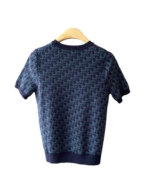 女款蝴蝶结修身短袖针织衫la010 商品图1