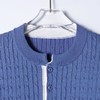 SDSA男装2026新款高贵轻奢绞花针织亨利领短袖Polo衫宽松休闲上衣 商品缩略图1