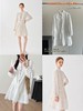 pure*荷叶边立领雕孔绣花a字连衣裙 商品缩略图6