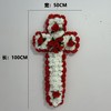 白事殡葬花圈仿真菊花祭祀花圈殡仪馆追悼会用品款式9 商品缩略图0