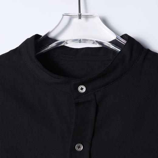 SDSA男装2026新款高贵轻奢立领单口袋短袖衬衫宽松休闲上衣 商品图1