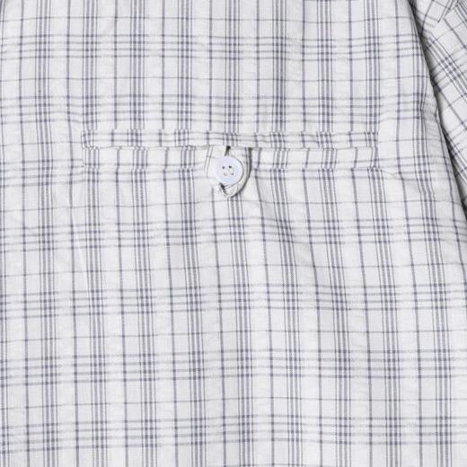 SDSA男装2026新款高贵轻奢格纹爱心刺绣长袖衬衫宽松翻领休闲上衣 商品图3