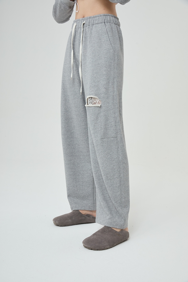 水淼2026新款微香蕉休闲柔软针织纯棉休闲裤2013