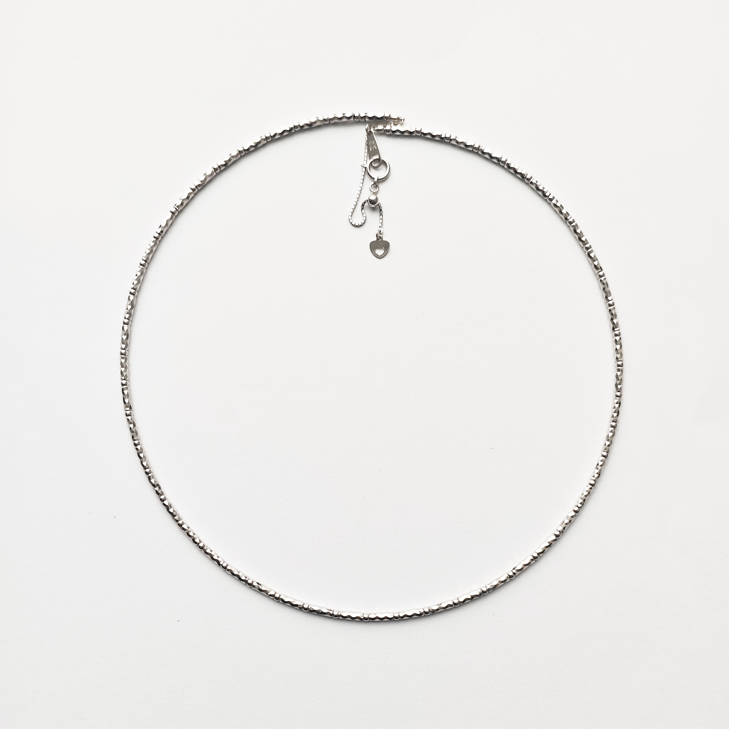 K18WG可调节项链