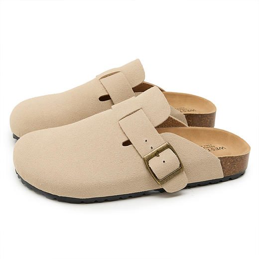 西遇厚底勃肯鞋女2026春夏新款绝美一脚蹬超火增高外穿半拖沙滩鞋V0066404 商品图4