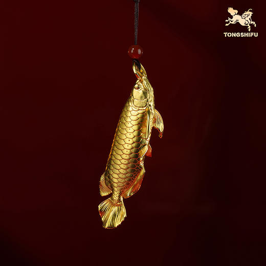 铜师傅《衔宝金麟》金龙鱼铜摆件 客厅办公室装饰品搬迁开业礼物 商品图3