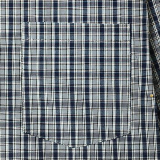 SDSA男装2026新款高贵轻奢韩系撞色格子长袖衬衫百搭时尚宽松长袖 商品图3