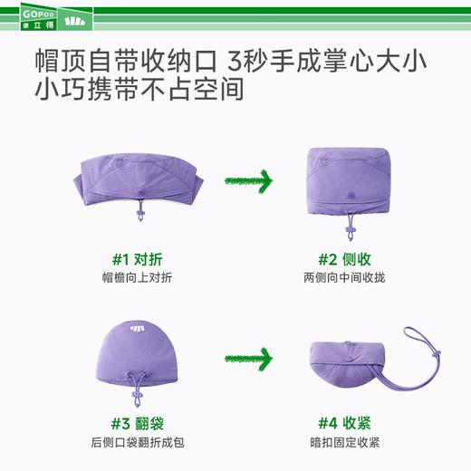 【积分兑换】蕉下 轻薄自收纳渔夫防晒帽GP739 商品图4