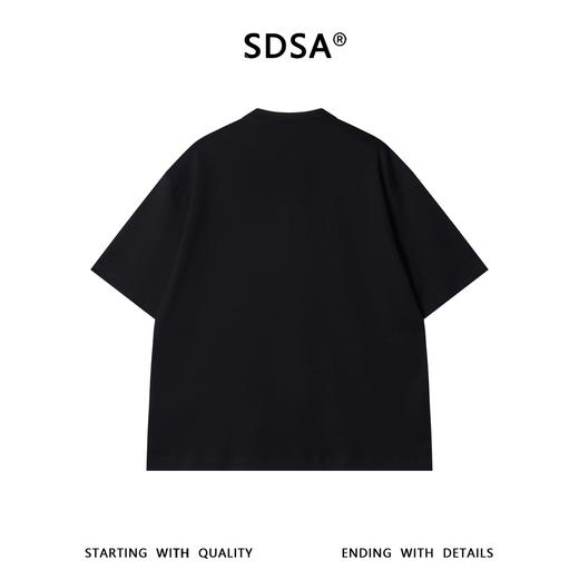 SDSA男装2026新款轻奢新中式立领金属吊坠短袖T恤宽松亨利领上衣 商品图4
