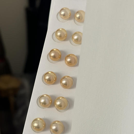 金粉色系列 无敌显白 ji光 正圆 颜色超美天然色 侧背面可能细微瑕或无暇 不影响佩戴 商品图3