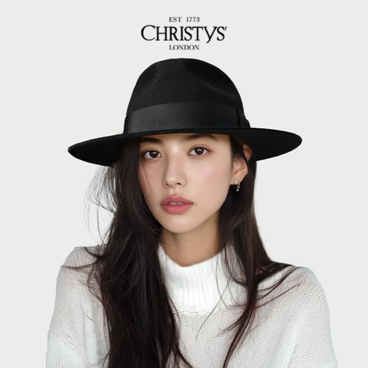 【英国王室御用品牌】Christys羊毛Fedora费多拉帽蝴蝶结徽章款 商品图2