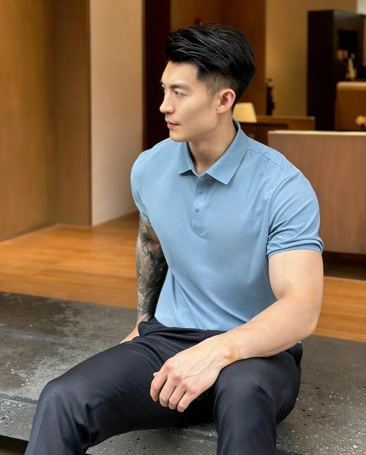 6色可选 罗蒙男士7A抗菌纯棉Polo 商品图0