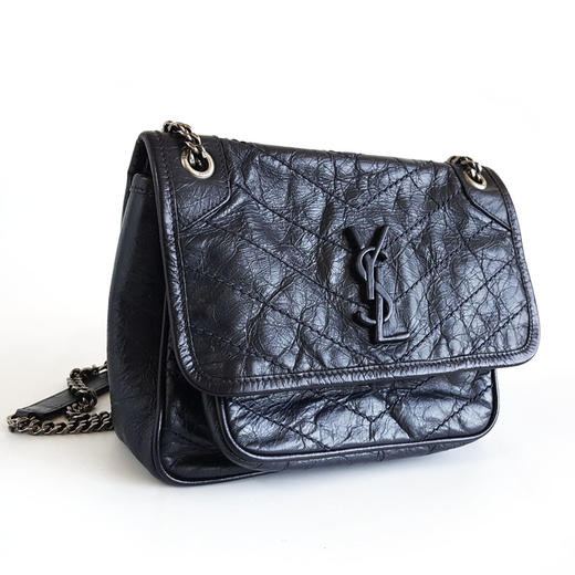 【95新】YSL圣罗兰NIKI533037小号藏青色niki链条包单肩斜挎包女士020426AK17 商品图1