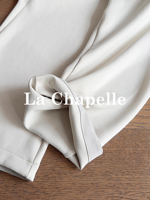 专柜实拍【莫代尔！舒芙蕾触感】拉夏贝尔/La Chapelle软糯舒适松紧腰内里抽绳口袋设计净版垂感显瘦休闲裤 商品图6