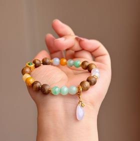 【秒杀】【翡翠溯源全场8折】缅甸翡翠沉香8mm手串