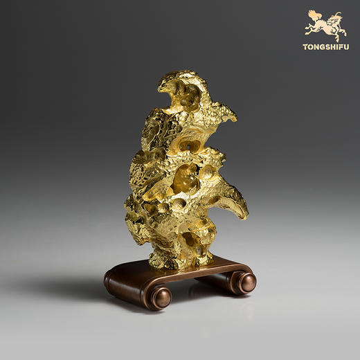 铜师傅《祥龙石》上新了故宫联名 创意家居装饰品客厅书房铜摆件 商品图3