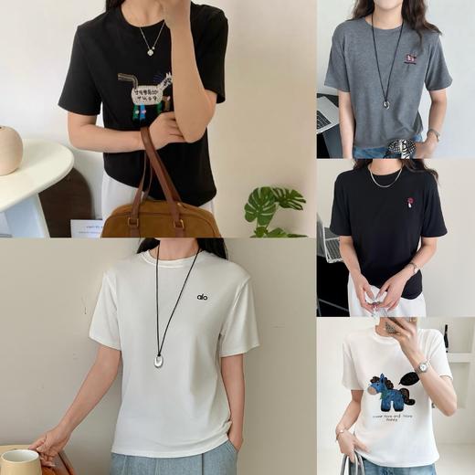 【任选3件加入购物车，满267元减178元，到手89元3件】卷卷紫短袖系列 面料舒适亲肤柔软透气 九个款式任选 百搭休闲时尚 商品图1