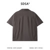 SDSA男装2026新款高贵轻奢潮牌时尚纯色拉链翻领短袖衬衫宽松上衣 商品缩略图1