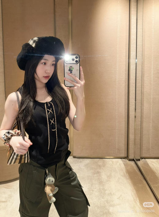 48-6 独家圆正 BBR设计感 西部风情 小浪漫 系带背心 我穿L完美😍 商品图8