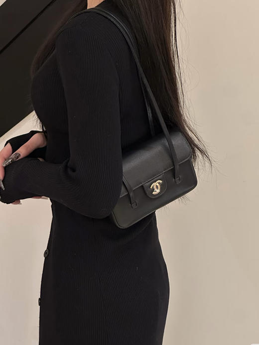 THS-无 香家 大牛工厂 preppy coco鱼子酱牛皮单肩包 CQ1434 商品图3