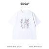 SDSA男装2026新款高贵轻奢潮牌素描小狗印花短袖T恤小众设计百搭 商品缩略图1