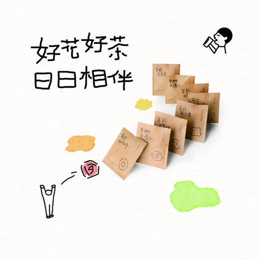 喜茶真花茶礼盒 茶包结婚礼物伴手礼盒冷热冲泡茶包袋装茉莉花茶 /水饮冲调 /代用茶/花草茶/养生茶 /花草/草木茶 商品图2