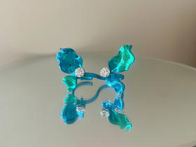 「锦鲤」钻石钛金戒指/胸针