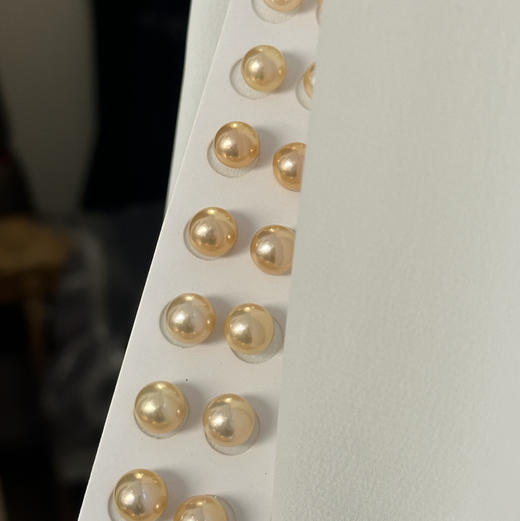 金粉色系列 无敌显白 ji光 正圆 颜色超美天然色 侧背面可能细微瑕或无暇 不影响佩戴 商品图2