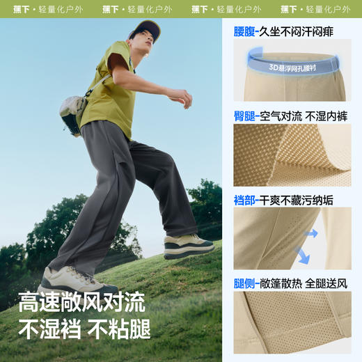 【25春夏】蕉下男士超透气弹力户外裤AF910 商品图2