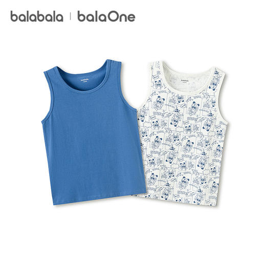 【balaOne】巴拉巴拉宝宝背心2026新款男童打底儿童小内衣两件装 商品图4