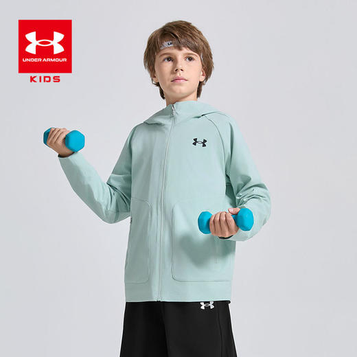 【XS专属-特惠福利】UnderArmour安德玛儿童 吸湿快干加内衬梭织外套 261322706 商品图3