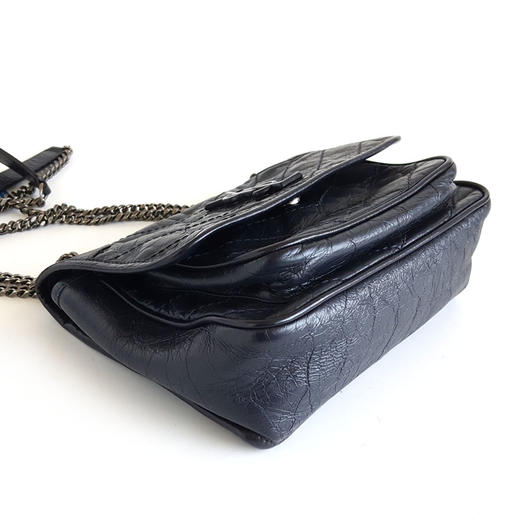 【95新】YSL圣罗兰NIKI533037小号藏青色niki链条包单肩斜挎包女士020426AK17 商品图5