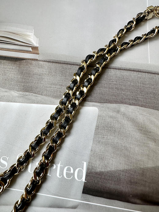 THS-无 香家 不容拒绝的黑金皮穿编织项链 耳饰 2款 CU1346 商品图9