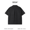 SDSA男装2026新款高贵轻奢简约纯色解构拼接短袖衬衫小众设计百搭 商品缩略图1