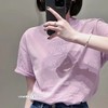 重磅渠道    老罗粉紫短袖   宽松版型   男女同款  做旧水洗！ 商品缩略图2