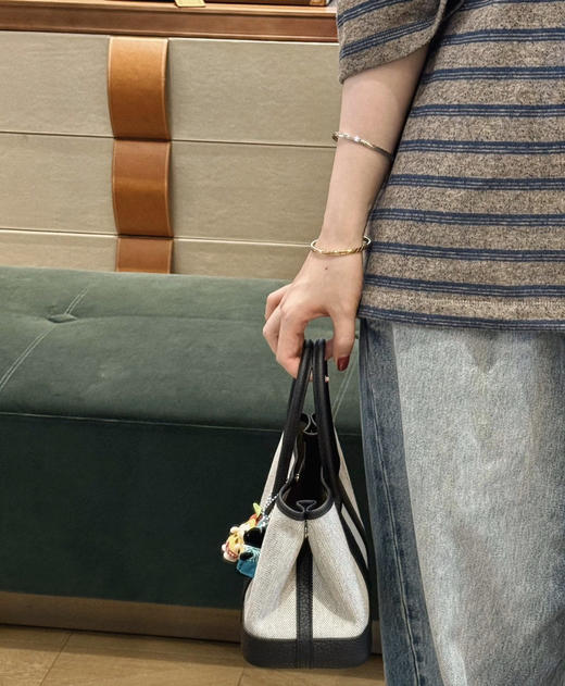 新款迷你花园包帆布拼皮 -熊猫 商品图7