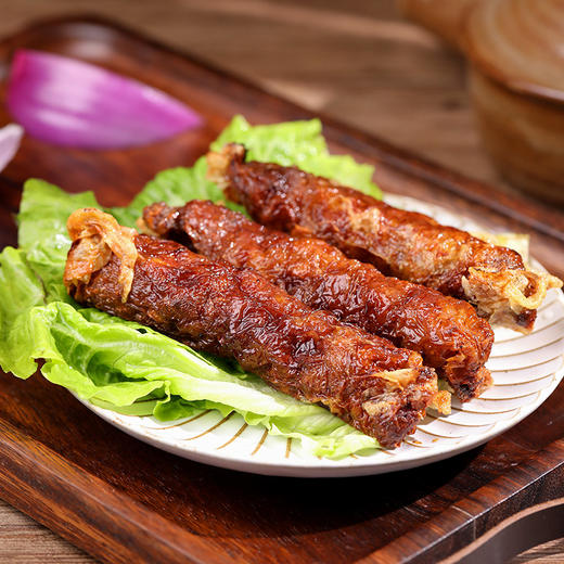 厦门五香肉卷一盒8条480g福建闽南特产小吃鸡卷漳州石码五香条酒楼餐饮特色菜 商品图0