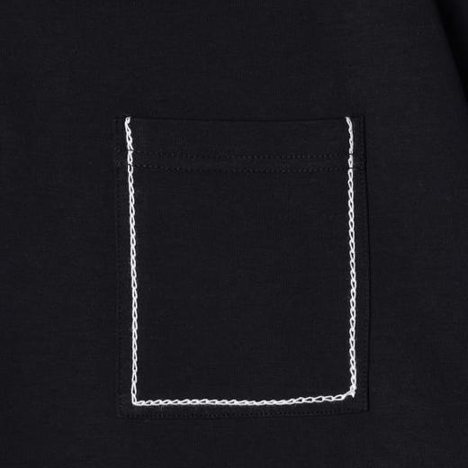 SDSA男装2026新款高贵轻奢商务简约明线口袋纽扣翻领短袖T恤百搭 商品图4