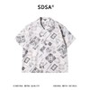 SDSA男装2026新款高贵轻奢复古佩斯利印花衬衫古巴领宽松短袖 商品缩略图0