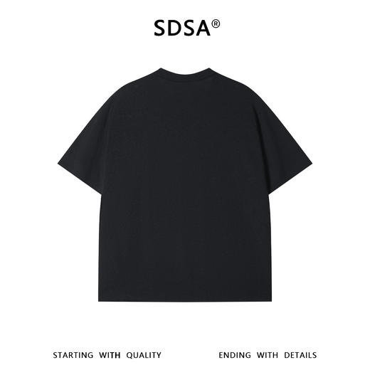 SDSA男装2026新款轻奢简约纯色肌理感针织圆领短袖T恤休闲百搭 商品图4